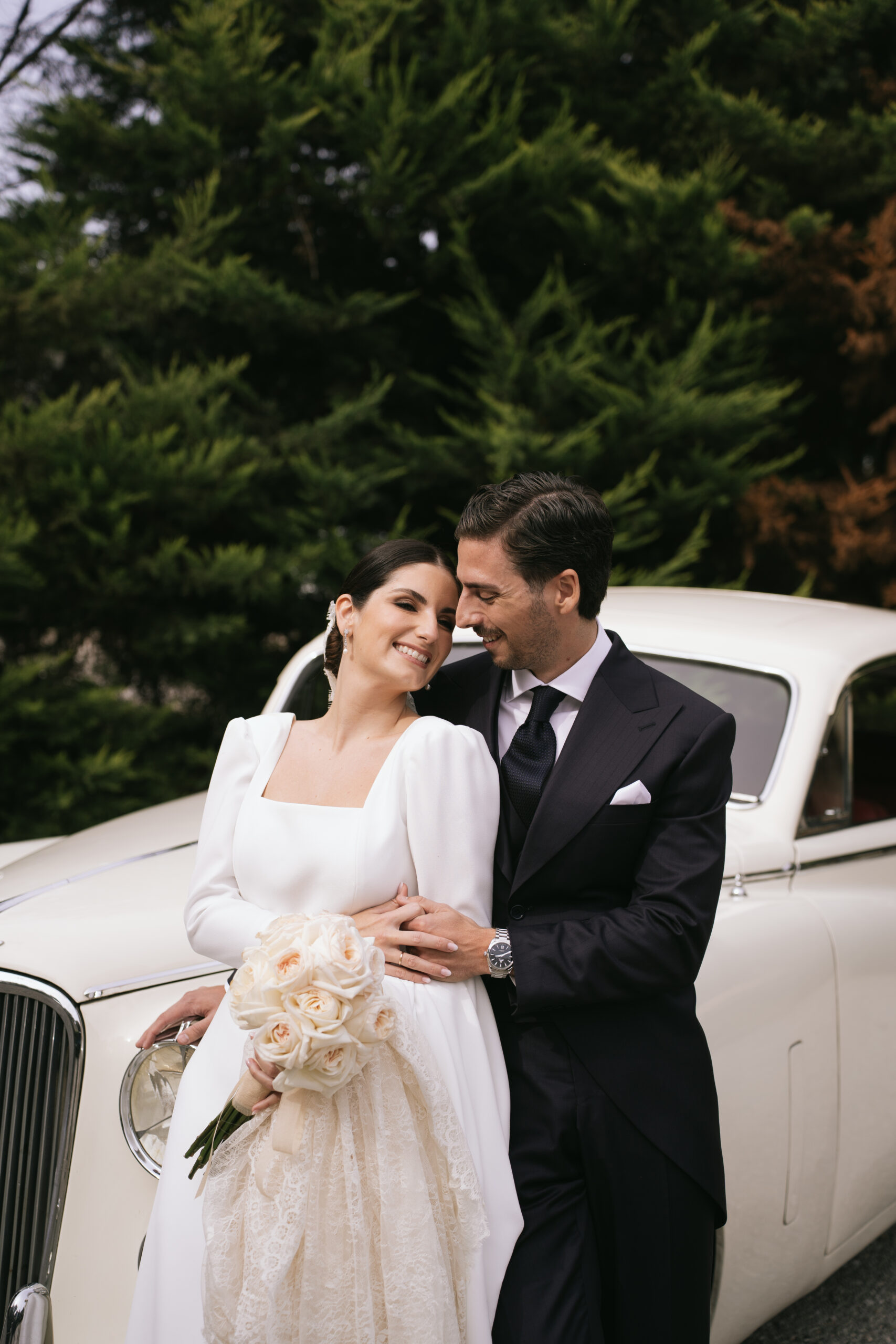 Boda en Mas de Alzedo Coche clásico